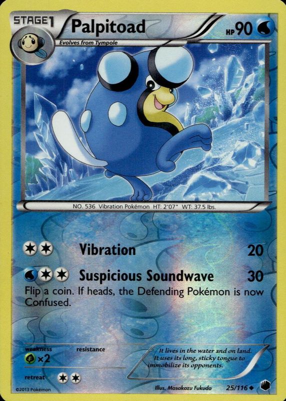 2013 Black & White: Plasma Freeze #025/116 Reverse Holo