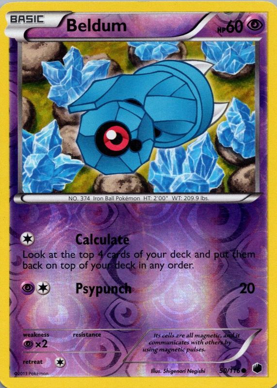 2013 Black & White: Plasma Freeze #050/116 Reverse Holo