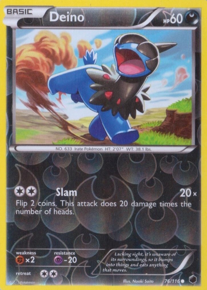 deino pokemon card price (77/101) [Black & White: Noble Victories] Dark / 70 / Basic Attack 1 Deino Pokemon Cards Price Guide