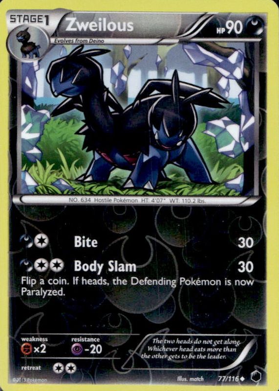 2013 Black & White: Plasma Freeze #077/116 Reverse Holo
