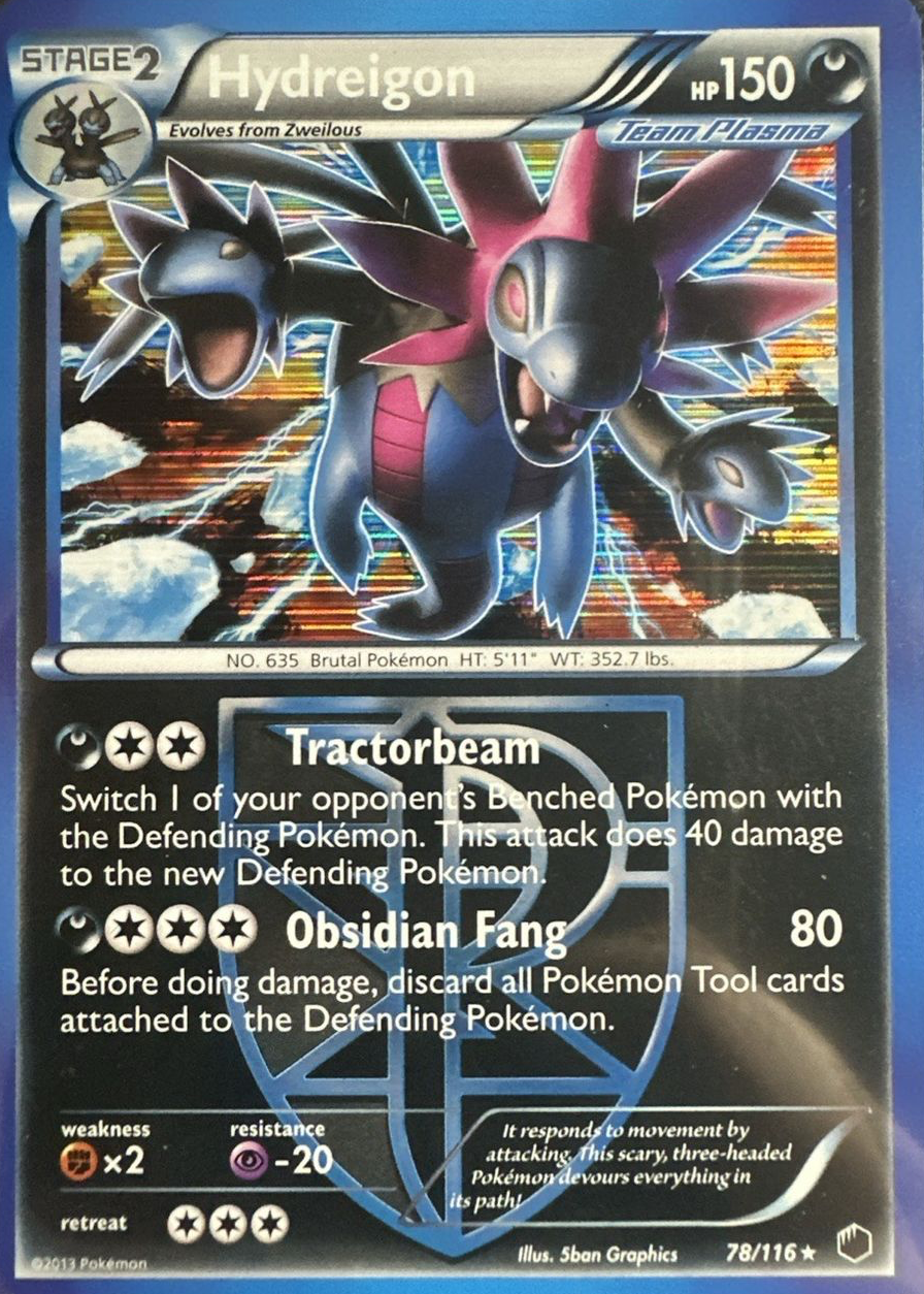 hydreigon pokemon card sale ex - 171/086 [SV11W Heavily Played cards can also have flaws that impact the integrity of the card Hydreigon Card - Mega Rising