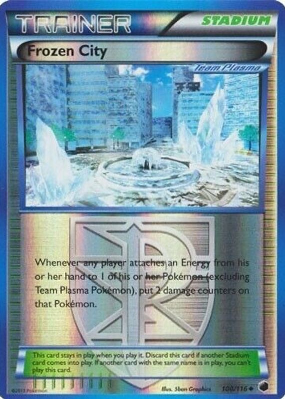 2013 Black & White: Plasma Freeze #100/116 Reverse Holo