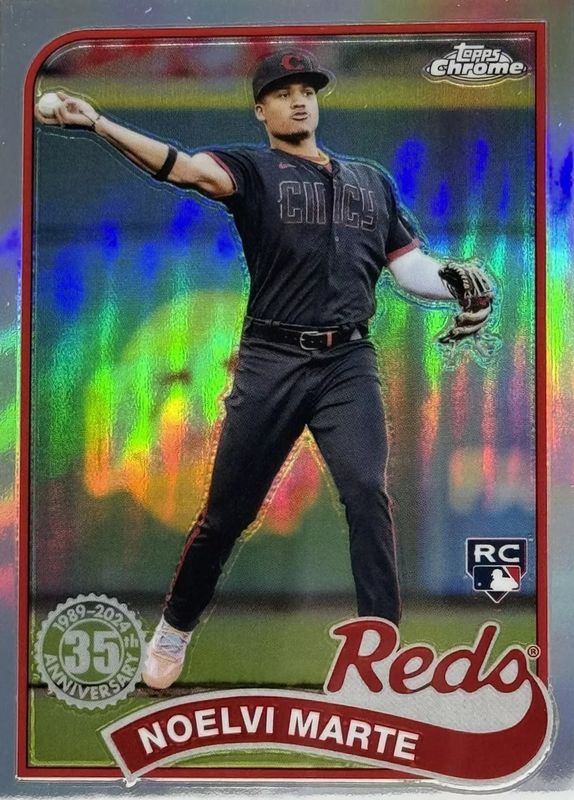 Noelvi Marte 2024 Topps Chrome #89CB-16 1989 Baseball Rookie RAW
