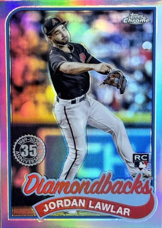 Jordan Lawlar 2024 Topps Chrome #89CB-14 1989 Baseball Rookie RAW