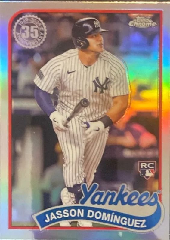 Jasson Dominguez 2024 Topps Chrome #89CB-12 1989 Baseball Rookie RAW