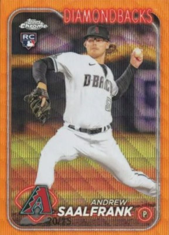 2024 Topps Chrome #178 Orange Wave Refractor /25