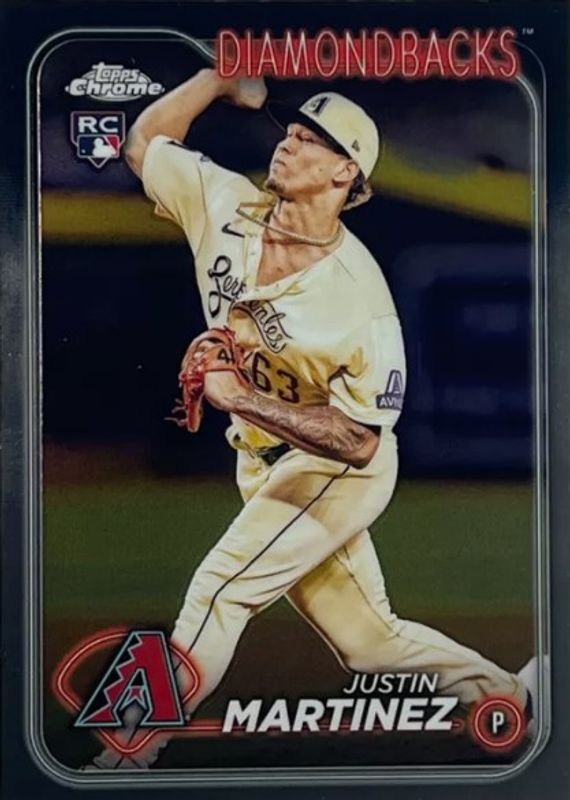 Justin Martinez 2024 Topps Chrome #159 Base Rookie RAW