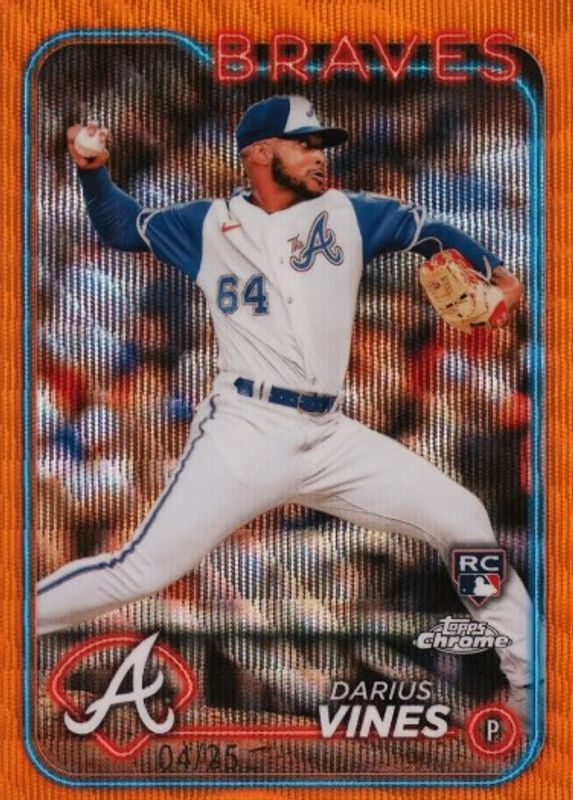 2024 Topps Chrome #197 Orange Wave Refractor /25