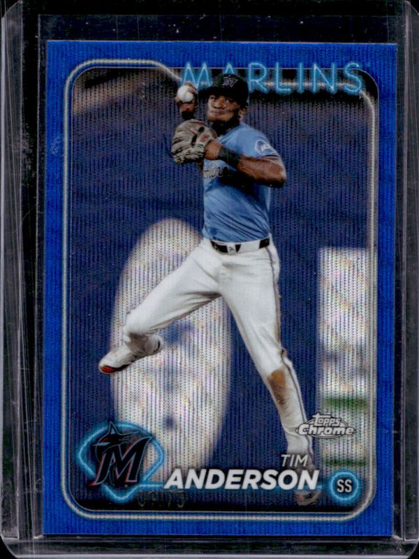 2024 Topps Chrome #204 Blue Wave Refractor /75