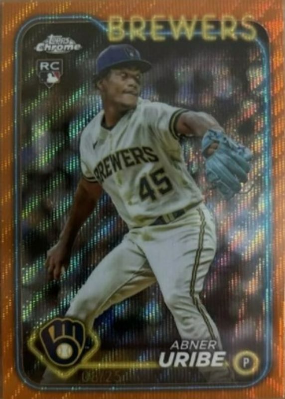 2024 Topps Chrome #276 Orange Wave Refractor /25