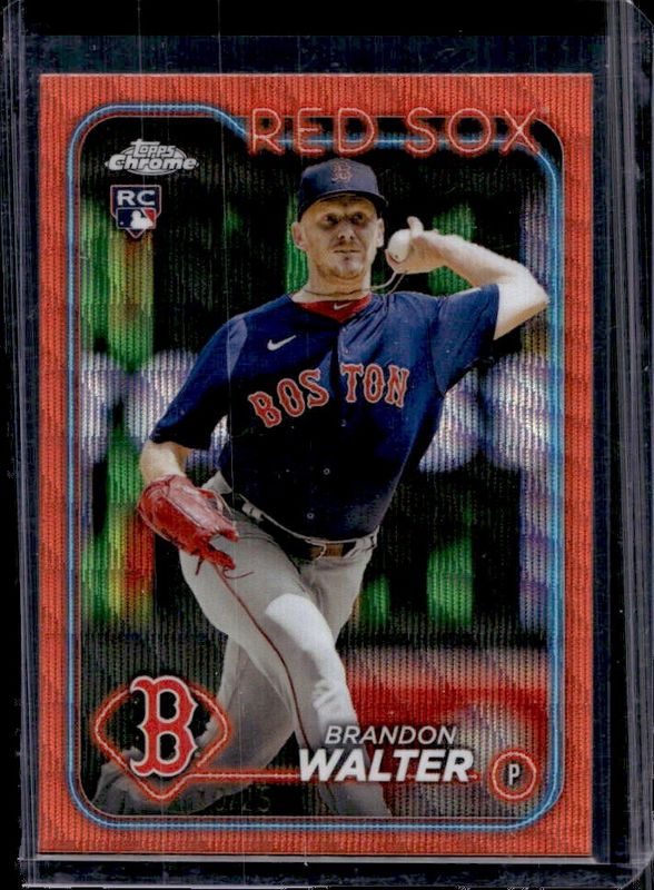 2024 Topps Chrome #254 Orange Wave Refractor /25