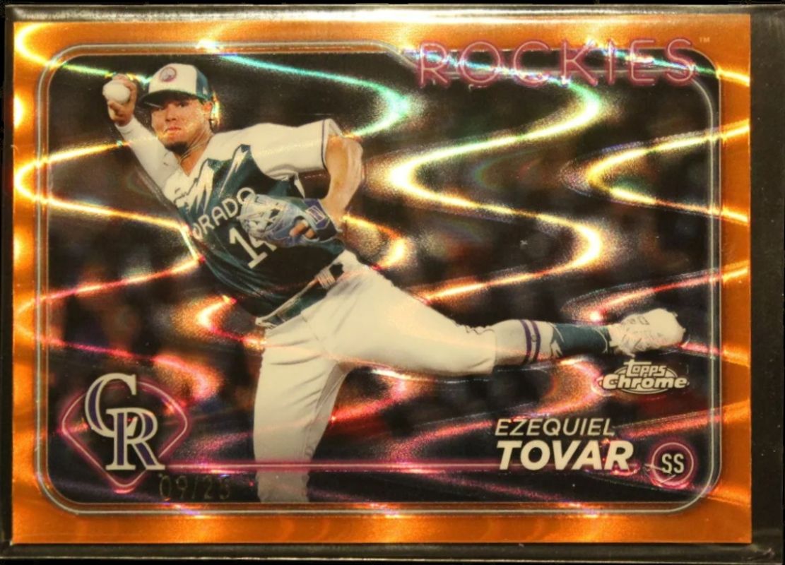 Ezequiel Tovar 2024 Topps Chrome #105 Orange Wave Refractor /25 RAW