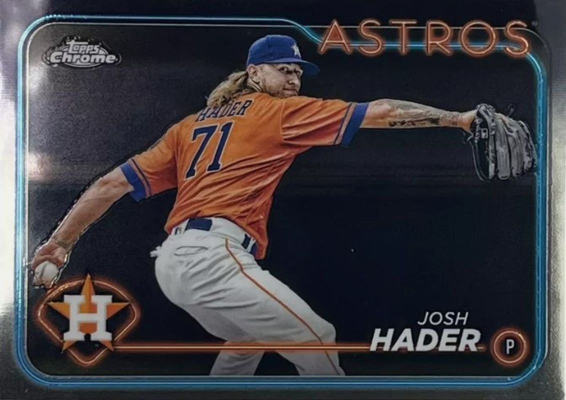 Josh Hader 2024 Topps Chrome #162 Base RAW