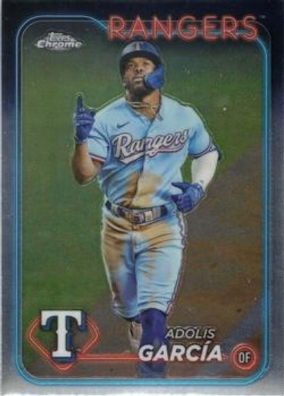 Adolis Garcia 2024 Topps Chrome #114 Base RAW