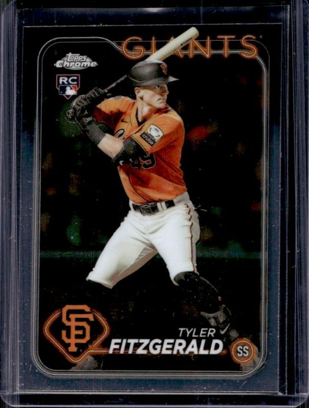 Tyler Fitzgerald 2024 Topps Chrome #131 Base Rookie RAW