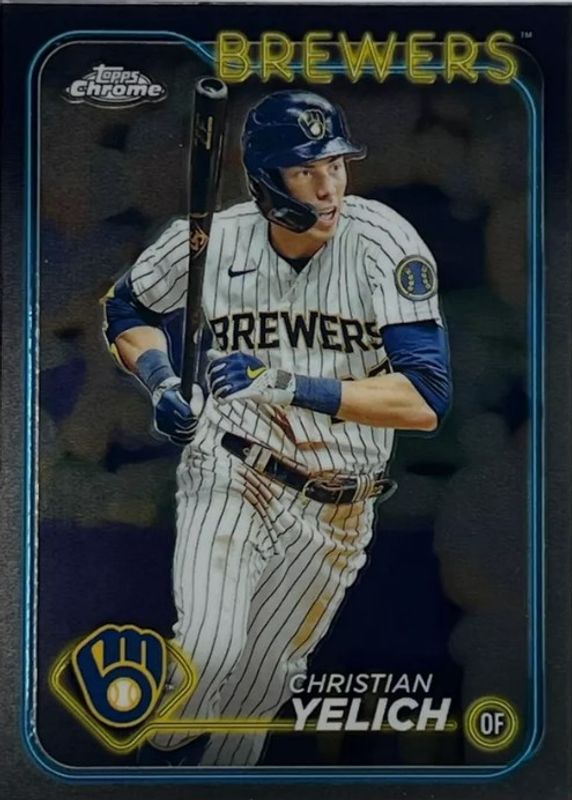 Christian Yelich 2024 Topps Chrome #253 Base RAW