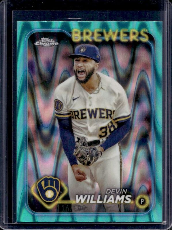 2024 Topps Chrome #103 Aqua RayWave Refractor /199