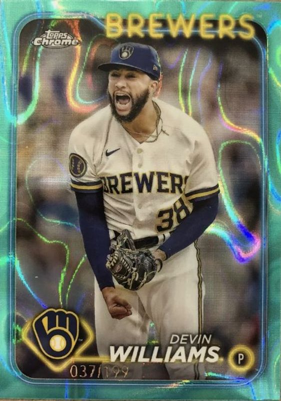 2024 Topps Chrome #103 Aqua Lava Refractor /199