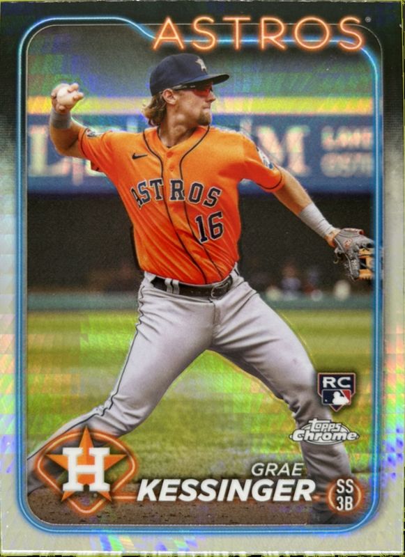 Grae Kessinger 2024 Topps Chrome #193 Prism Refractor Rookie RAW