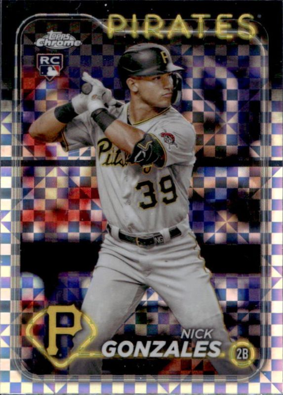 Nick Gonzales 2024 Topps Chrome #72 X Fractor Rookie RAW