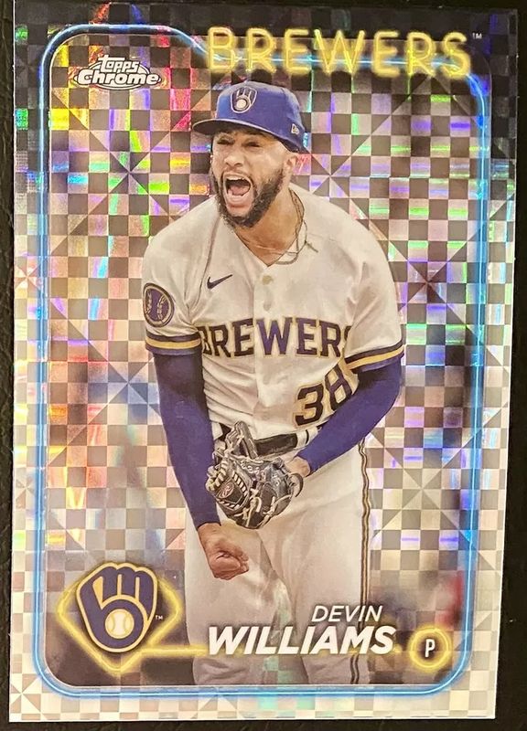 Devin Williams 2024 Topps Chrome #103 X Fractor RAW