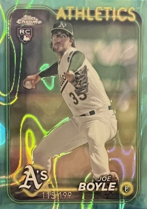 2024 Topps Chrome #91 Aqua Lava Refractor /199