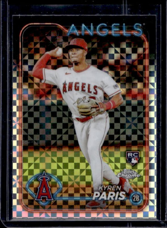 Kyren Paris 2024 Topps Chrome #151 X Fractor Rookie RAW