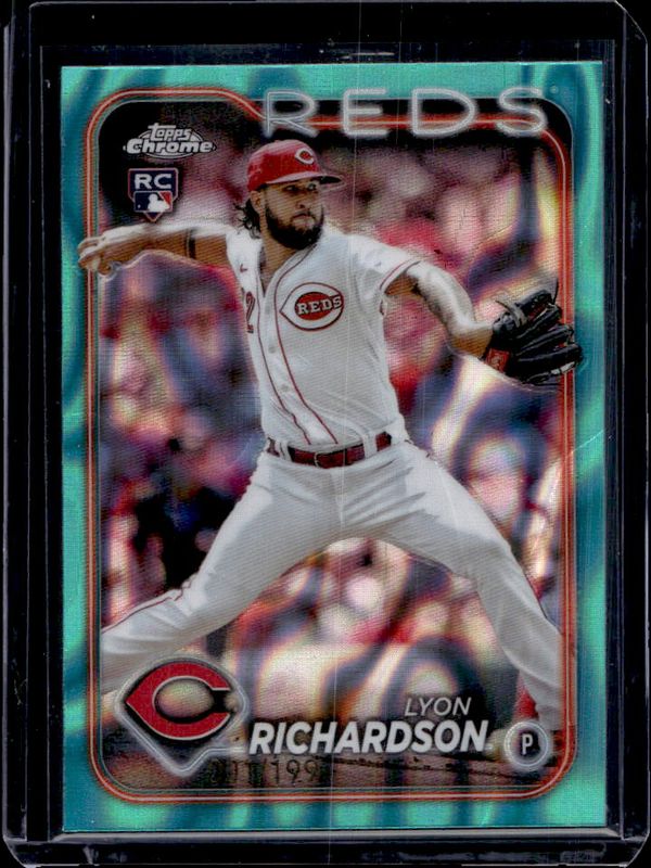2024 Topps Chrome #230 Aqua Lava Refractor /199