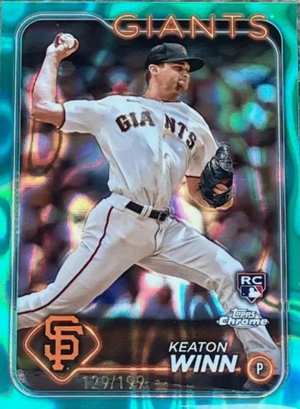 2024 Topps Chrome #208 Aqua Lava Refractor /199