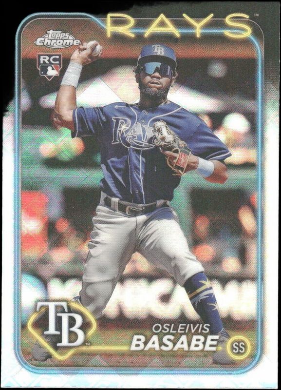 Osleivis Basabe 2024 Topps Chrome Logofractor Edition #41 Base Rookie RAW