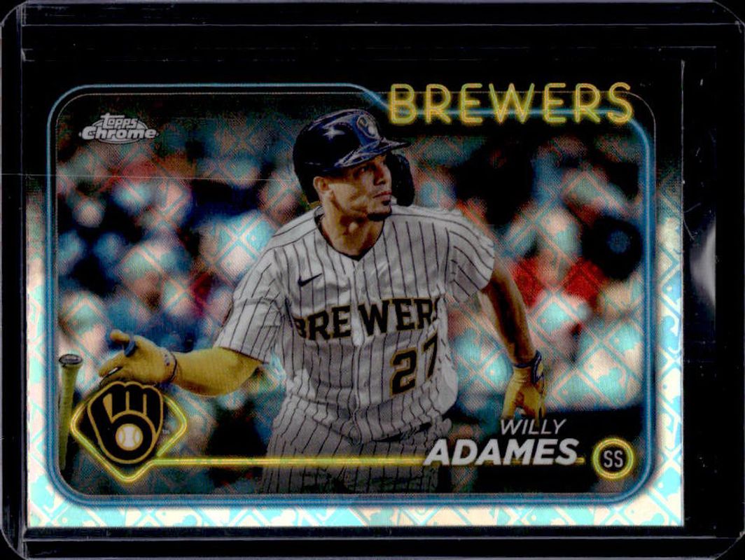 Willy Adames 2024 Topps Chrome Logofractor Edition #126 Base RAW