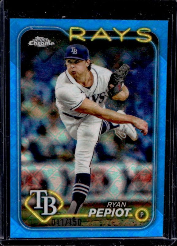 Ryan Pepiot 2024 Topps Chrome Logofractor Edition #128 Blue /150 RAW
