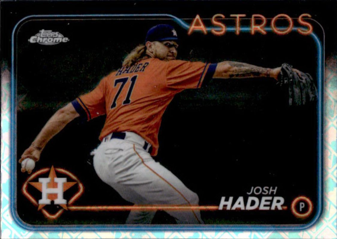 Josh Hader 2024 Topps Chrome Logofractor Edition #162 Base RAW