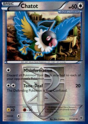 2013 Black & White: Plasma Blast #077/101 Reverse Holo