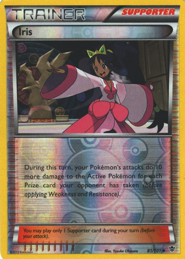 pokemon iris card put it next to your Active Pokemon Iris SR 082/076 1st Edition