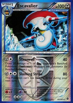 2013 Black & White: Plasma Blast #061/101 Reverse Holo