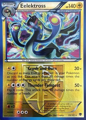 2013 Black & White: Plasma Blast #033/101 Reverse Holo