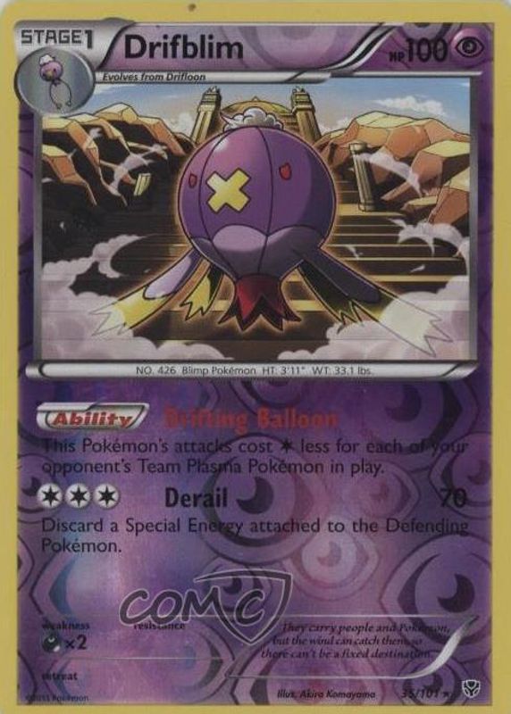 2013 Black & White: Plasma Blast #035/101 Reverse Holo