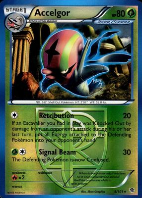 2013 Black & White: Plasma Blast #008/101 Reverse Holo