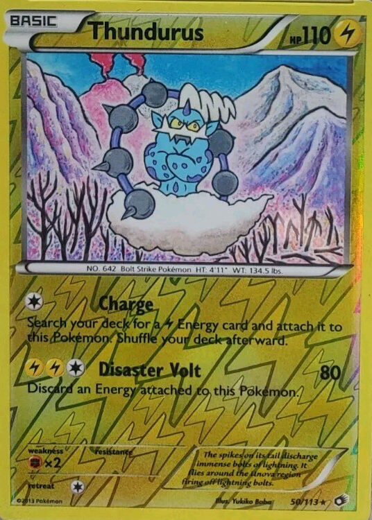 shiny thundurus pokemon card TCG Holo Rare 139/091 2024 Scarlet & Violet Paldean Fates Trading Pokmon Hit Points110 HP Form POKMON CARD GAME sv3 036/108