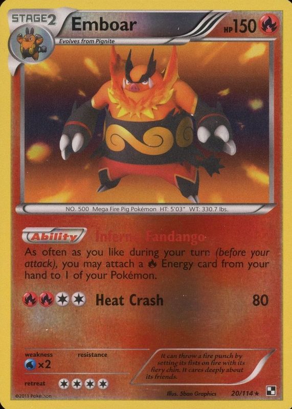 2011 Black & White #020/114 Reverse Holo