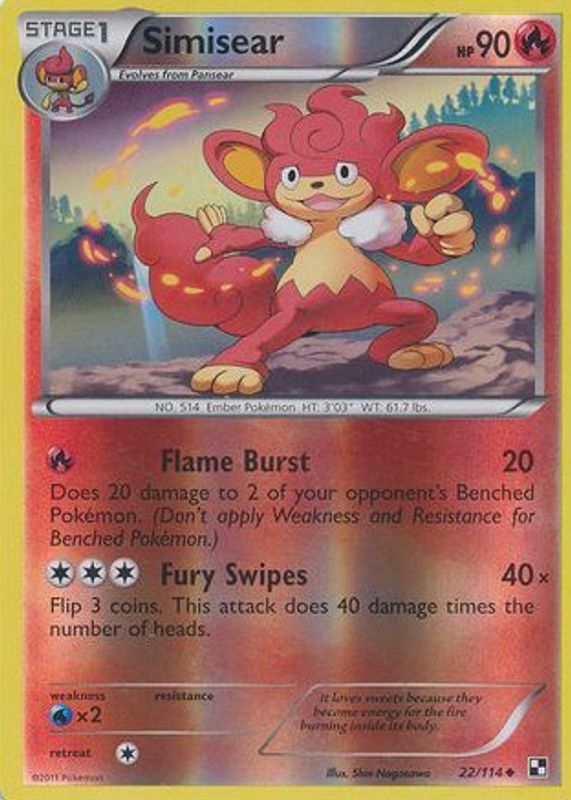 2011 Black & White #022/114 Reverse Holo