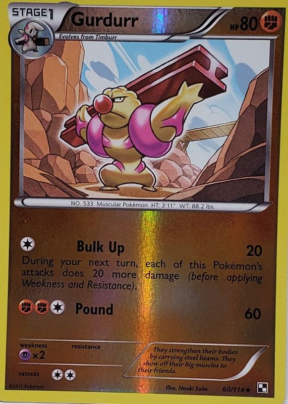 2011 Black & White #060/114 Reverse Holo