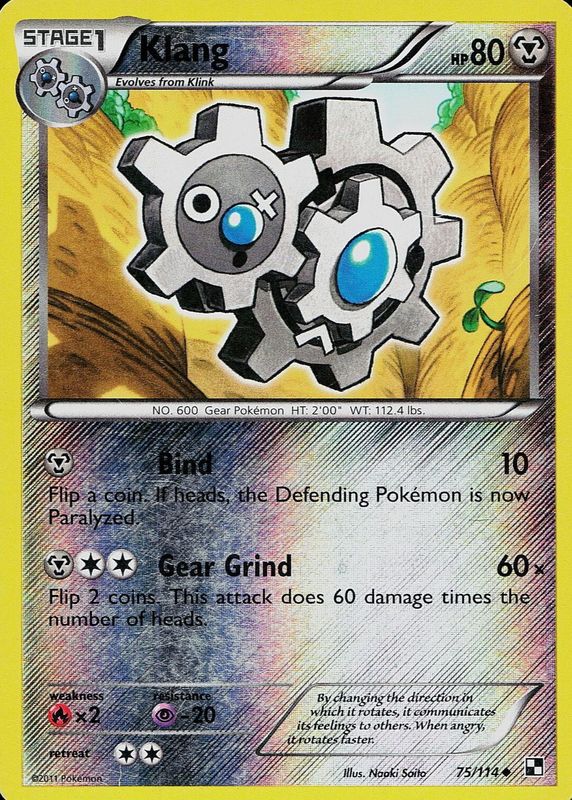 2011 Black & White #075/114 Reverse Holo