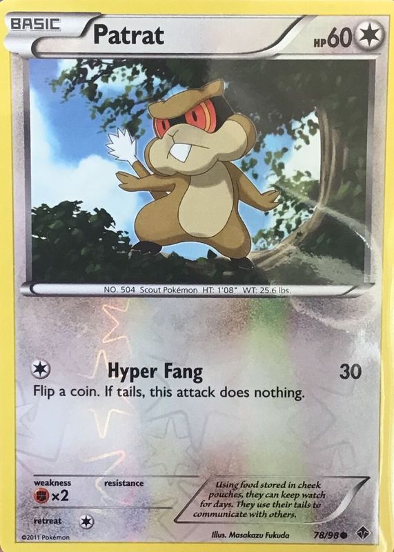 2011 Black & White #078/114 Reverse Holo