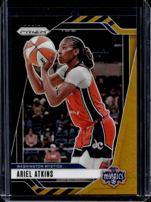 Ariel Atkins 2024 Prizm WNBA #56 Black Gold /5 RAW