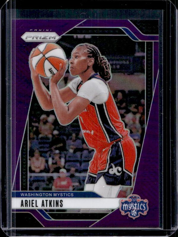 Ariel Atkins 2024 Prizm WNBA #56 Purple /149 RAW