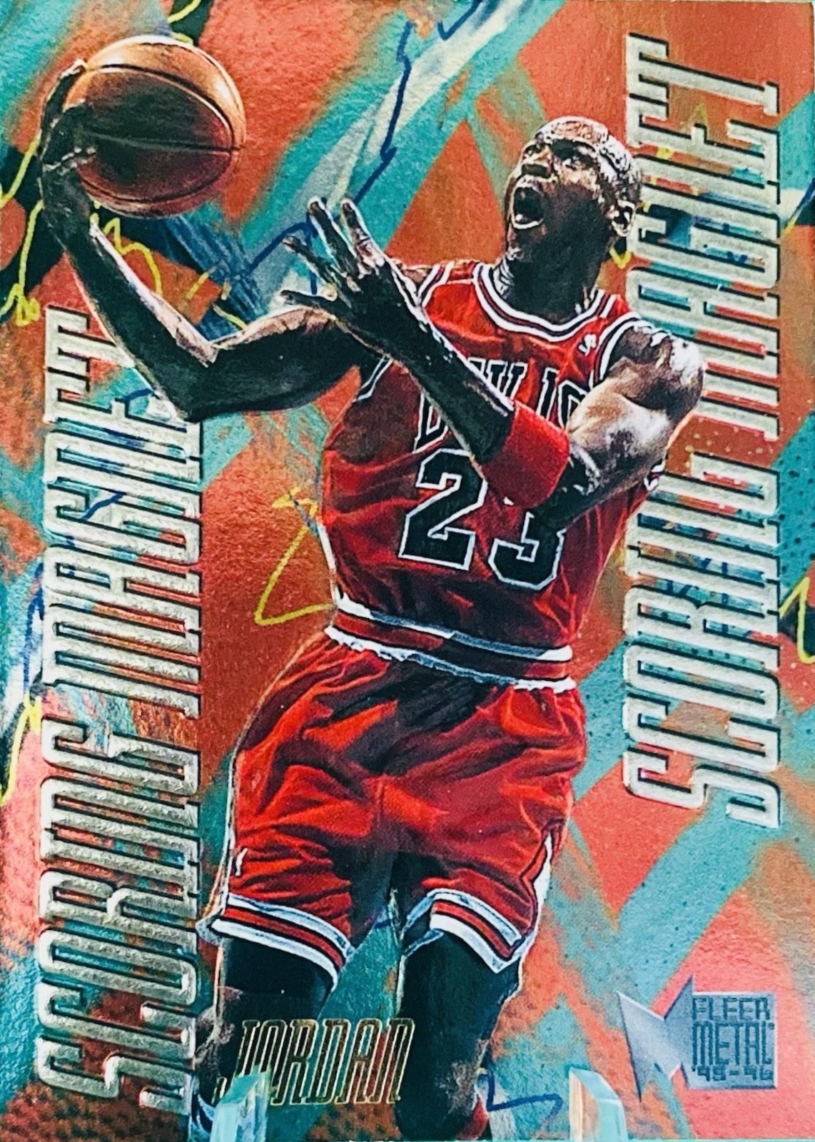 Michael Jordan 1995 Metal #4 Scoring Magnets Price Guide - Sports 