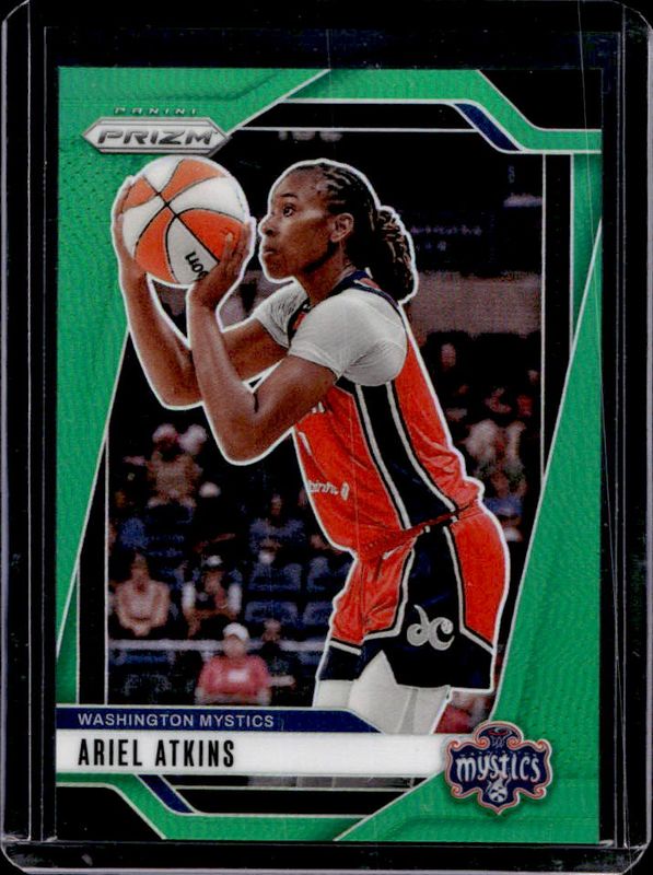 Ariel Atkins 2024 Prizm WNBA #56 Green RAW