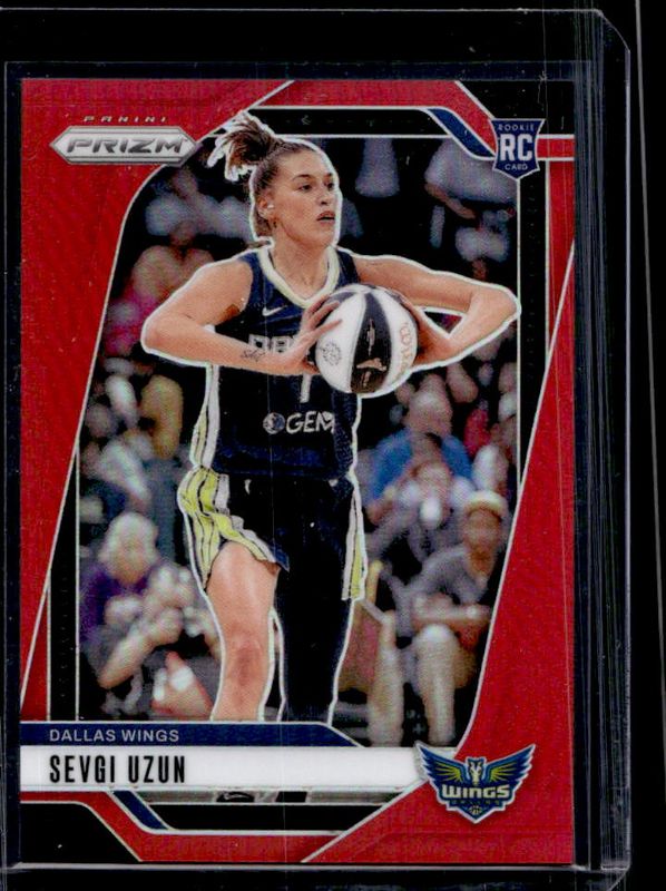 Sevgi Uzun 2024 Prizm WNBA #92 Red /299 Rookie RAW